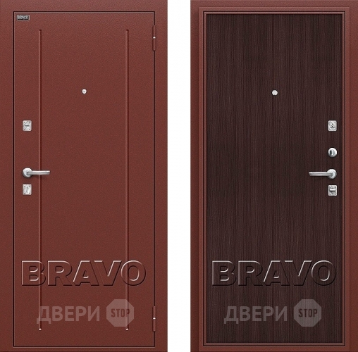 Входная металлическая Дверь Bravo Оптим Норма Wenge Veralinga в Лосино-Петровский