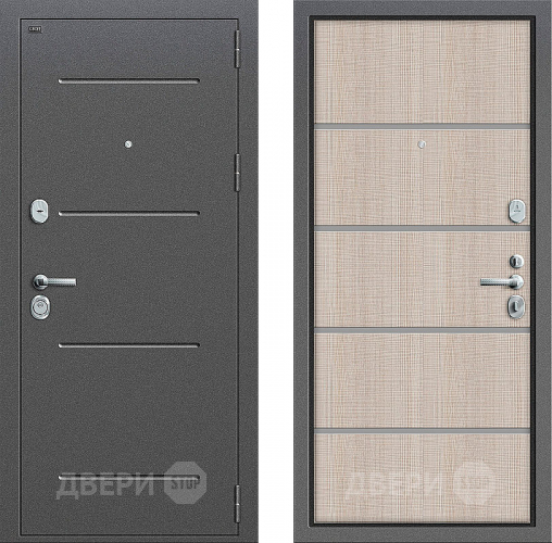 Входная металлическая Дверь Groff Т2-204 Cappuccino Crosscut в Лосино-Петровский