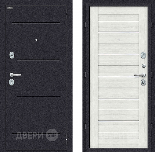 Входная металлическая Дверь Bravo Оптим Техно Bianco Veralinga в Лосино-Петровский