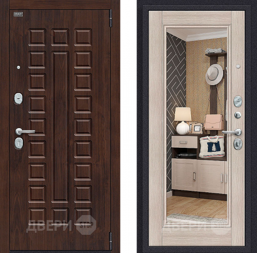 Дверь Bravo Оптим Урбан с зеркалом Cappuccino Veralinga в Лосино-Петровский