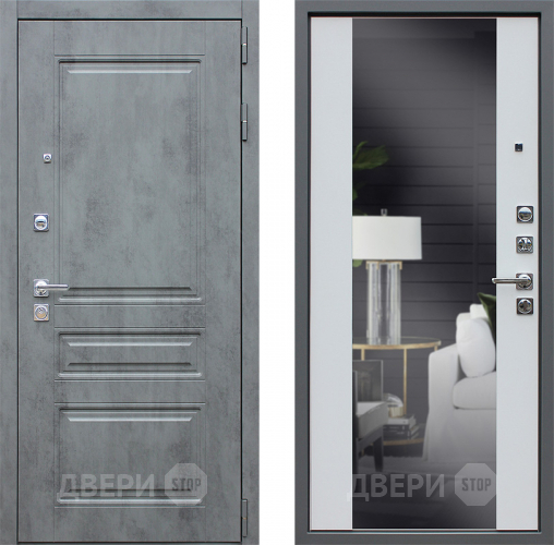 Входная металлическая Дверь АСД Лира с зеркалом  в Лосино-Петровский