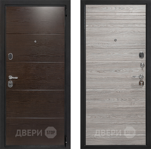 Входная металлическая Дверь Дверной Континент Белград Вяз Каньон Какао в Лосино-Петровский