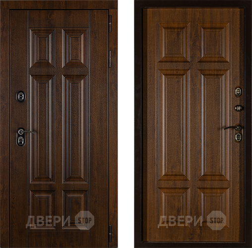 Дверь Заводская Урал ПП Лайт 3К Грецкий Орех (с терморазрывом) в Лосино-Петровский