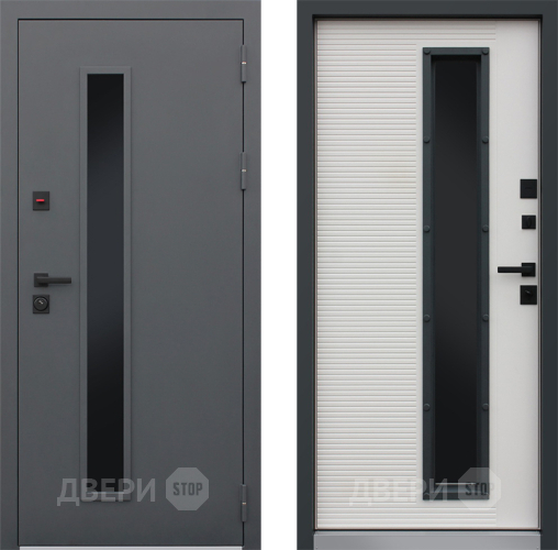 Входная металлическая Дверь АСД Trento с окном в Лосино-Петровский