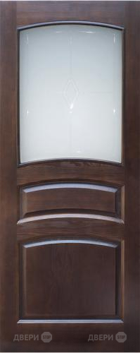 Межкомнатная дверь 16-ПО темный лак в Лосино-Петровский