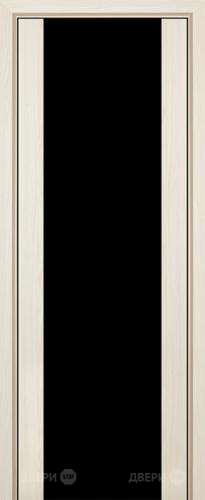 Межкомнатная дверь ProfilDoors 8X эш вайт мелинга (черный триплекс) в Лосино-Петровский