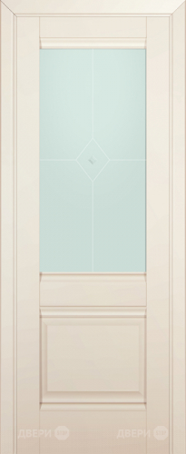 Межкомнатная дверь ProfilDoors 2U магнолия-сатинат (матовое) в Лосино-Петровский