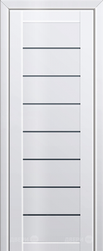 Межкомнатная дверь ProfilDoors 71L белый люкс (графит) в Лосино-Петровский