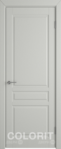 Межкомнатная дверь К2 ПГ светло-серая эмаль в Лосино-Петровский