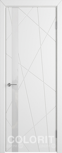 Межкомнатная дверь К5 ПО белая эмаль в Лосино-Петровский