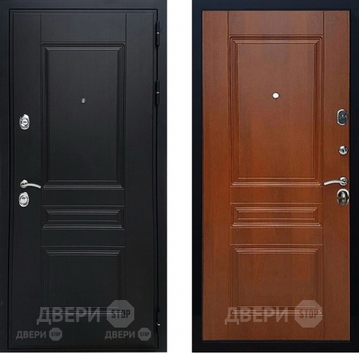 Входная металлическая Дверь Геркон (Gercon) Лондон панель МДФ Итальянский орех в Лосино-Петровский