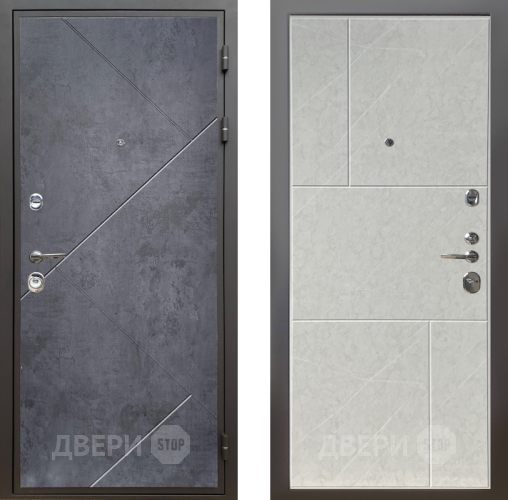 Входная металлическая Дверь Шелтер (SHELTER) Комфорт Бетон урбан индиго 9 Гранит лава лайт в Лосино-Петровский