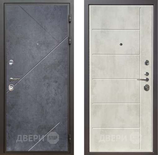 Дверь Шелтер (SHELTER) Комфорт Бетон урбан индиго 11 Бетон крем в Лосино-Петровский