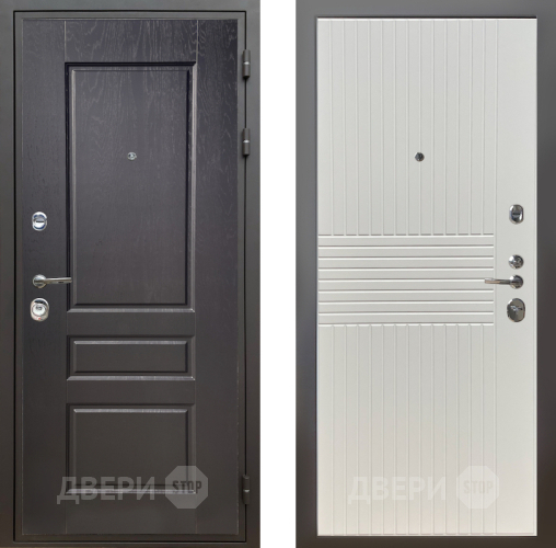 Входная металлическая Дверь Шелтер (SHELTER) Комфорт Дуб английский 10 Силк Сноу в Лосино-Петровский