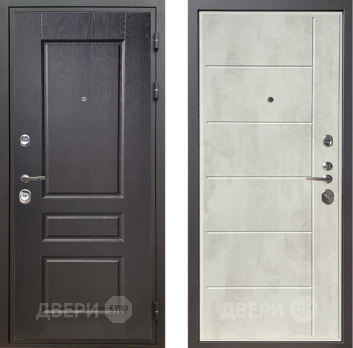 Входная металлическая Дверь Шелтер (SHELTER) Комфорт Дуб английский 11 Бетон крем в Лосино-Петровский