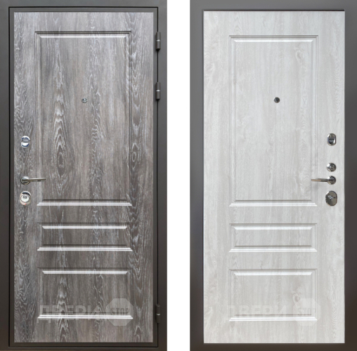 Входная металлическая Дверь Шелтер (SHELTER) Комфорт Дуб шале серебро 2 Сосна белая в Лосино-Петровский