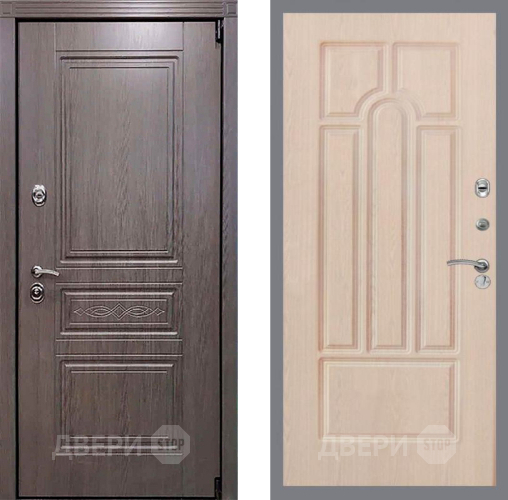 Входная металлическая Дверь Рекс (REX) Пренмиум-S FL-58 Беленый дуб в Лосино-Петровский