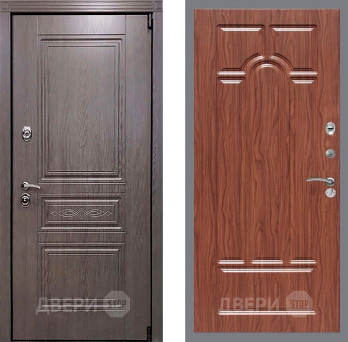 Входная металлическая Дверь Рекс (REX) Пренмиум-S FL-58 орех тисненый в Лосино-Петровский