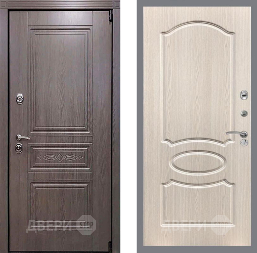 Входная металлическая Дверь Рекс (REX) Пренмиум-S FL-128 Беленый дуб в Лосино-Петровский