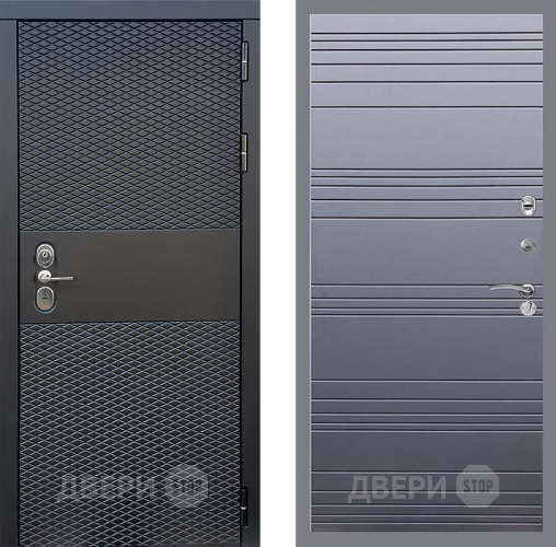 Входная металлическая Дверь Стоп БЛЭК CISA Лайн Силк титан в Лосино-Петровский