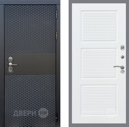 Входная металлическая Дверь Стоп БЛЭК CISA ФЛ-1 Силк Сноу в Лосино-Петровский