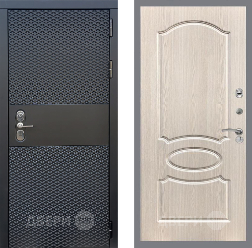 Входная металлическая Дверь Стоп БЛЭК CISA ФЛ-128 Беленый дуб в Лосино-Петровский