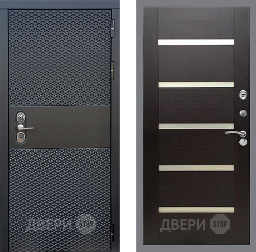 Входная металлическая Дверь Стоп БЛЭК CISA СБ-14 венге поперечный в Лосино-Петровский