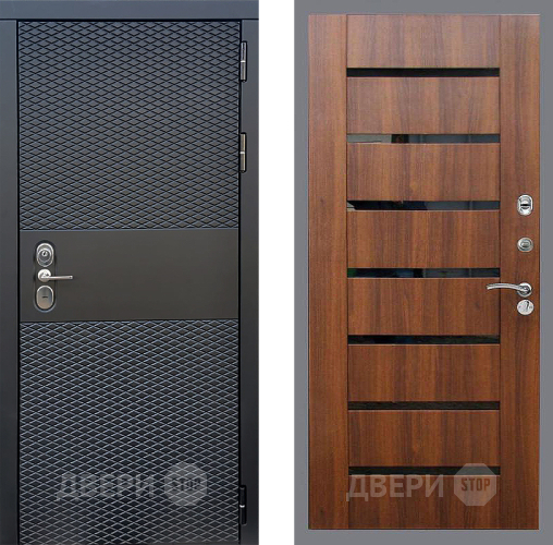 Входная металлическая Дверь Стоп БЛЭК CISA СБ-14 Орех бренди в Лосино-Петровский