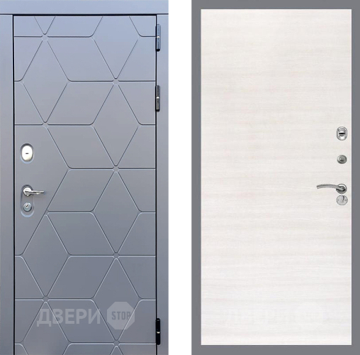 Входная металлическая Дверь Стоп КОСМО Гладкая Акация светлая в Лосино-Петровский