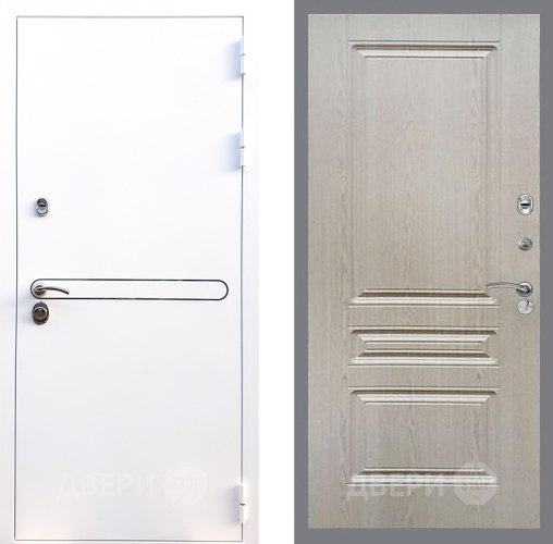 Входная металлическая Дверь Стоп Лайн Вайт ФЛ-243 Беленый дуб в Лосино-Петровский