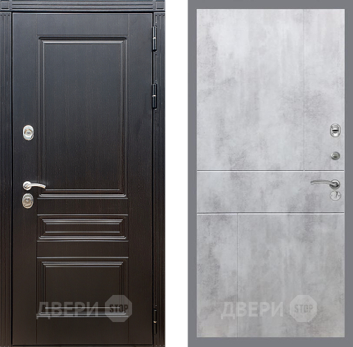 Входная металлическая Дверь Стоп МЕГАПОЛИС ФЛ-290 Бетон светлый в Лосино-Петровский