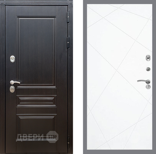 Входная металлическая Дверь Стоп МЕГАПОЛИС ФЛ-291 Силк Сноу в Лосино-Петровский