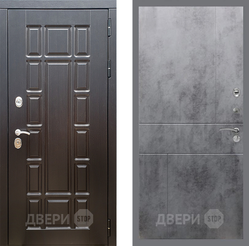Входная металлическая Дверь Стоп НЬЮ ЙОРК ФЛ-290 Бетон темный в Лосино-Петровский