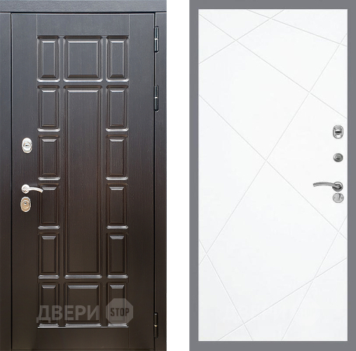 Входная металлическая Дверь Стоп НЬЮ ЙОРК ФЛ-291 Силк Сноу в Лосино-Петровский