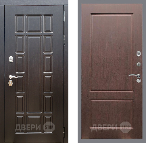 Входная металлическая Дверь Стоп НЬЮ ЙОРК ФЛ-117 Орех премиум в Лосино-Петровский