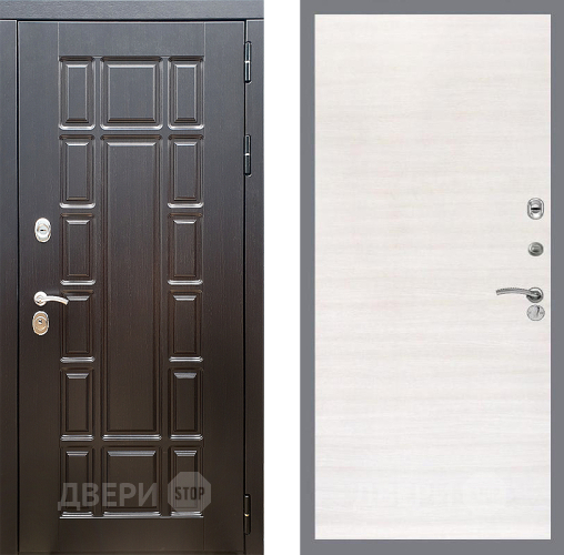 Входная металлическая Дверь Стоп НЬЮ ЙОРК Гладкая Акация светлая в Лосино-Петровский