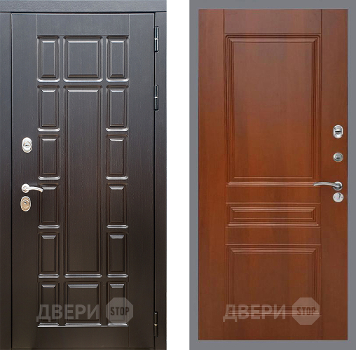 Входная металлическая Дверь Стоп НЬЮ ЙОРК ФЛ-243 Итальянский орех в Лосино-Петровский