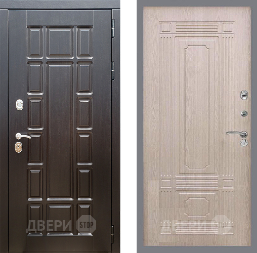 Входная металлическая Дверь Стоп НЬЮ ЙОРК ФЛ-2 Беленый дуб в Лосино-Петровский