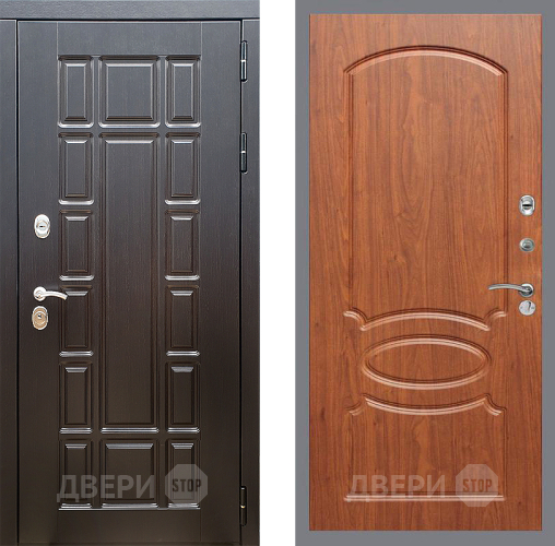 Входная металлическая Дверь Стоп НЬЮ ЙОРК ФЛ-128 Береза мореная в Лосино-Петровский