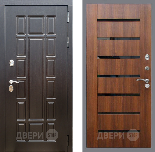 Входная металлическая Дверь Стоп НЬЮ ЙОРК СБ-14 Орех бренди в Лосино-Петровский