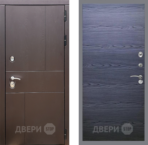 Дверь Стоп УРБАН Гладкая Дуб тангенальный черный в Лосино-Петровский