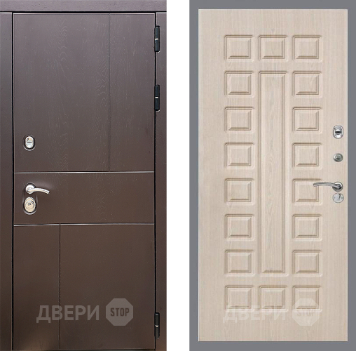 Входная металлическая Дверь Стоп УРБАН ФЛ-183 Беленый дуб в Лосино-Петровский