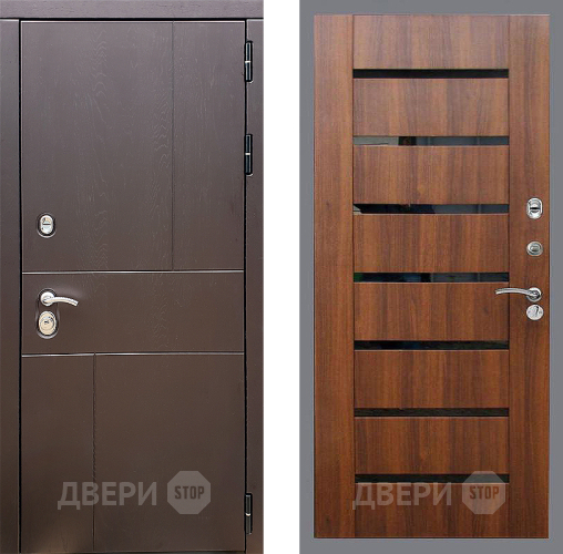 Входная металлическая Дверь Стоп УРБАН СБ-14 Орех бренди в Лосино-Петровский