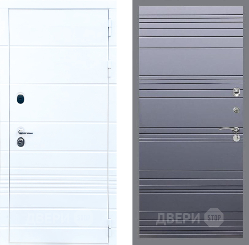 Дверь Стоп ТРЕНДО Лайн Силк титан в Лосино-Петровский