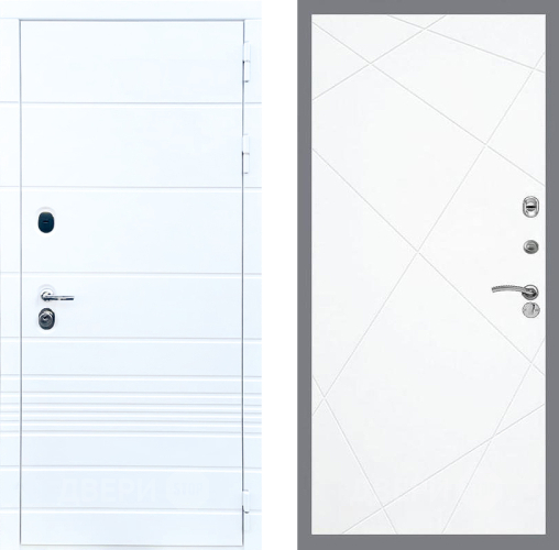 Входная металлическая Дверь Стоп ТРЕНДО ФЛ-291 Силк Сноу в Лосино-Петровский