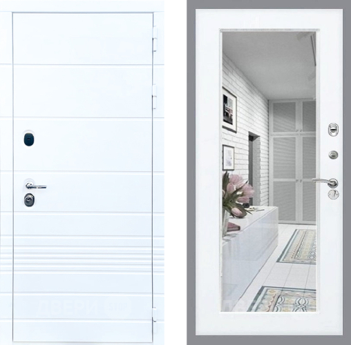 Дверь Стоп ТРЕНДО Зеркало Силк Сноу в Лосино-Петровский