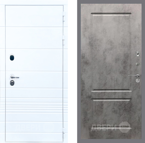 Входная металлическая Дверь Стоп ТРЕНДО ФЛ-117 Бетон темный в Лосино-Петровский