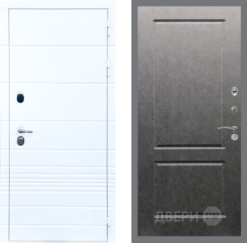 Входная металлическая Дверь Стоп ТРЕНДО ФЛ-117 Штукатурка графит в Лосино-Петровский