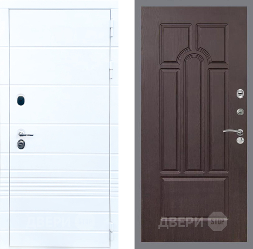 Входная металлическая Дверь Стоп ТРЕНДО ФЛ-58 Венге в Лосино-Петровский