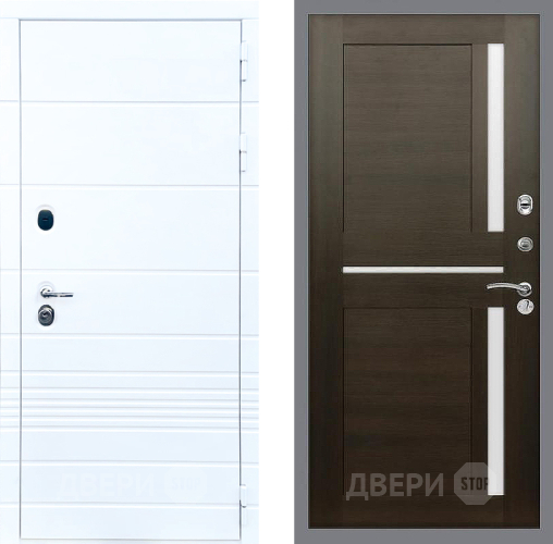 Входная металлическая Дверь Стоп ТРЕНДО СБ-18 Венге в Лосино-Петровский